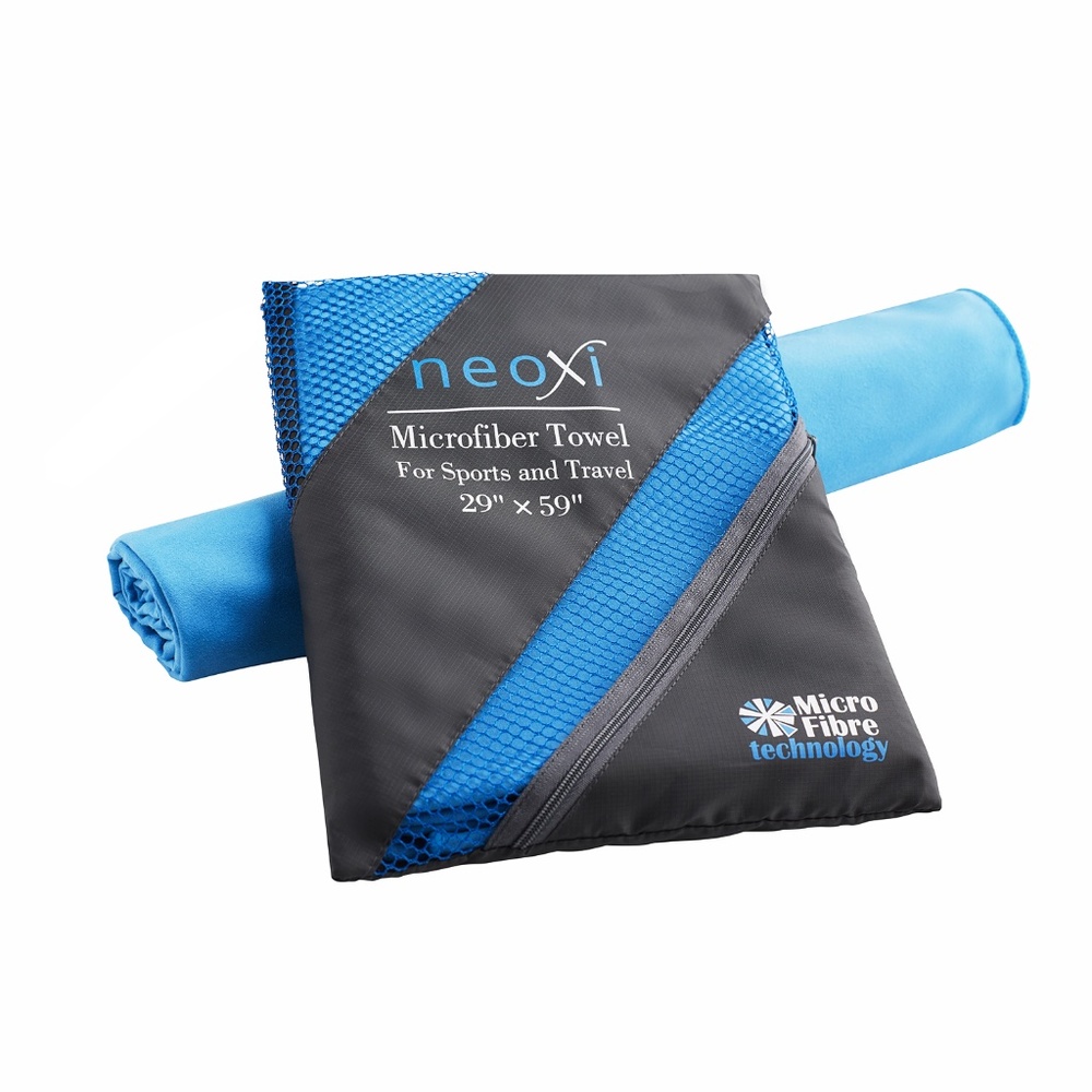 X-Large Microfiber Towel 29”x59” for travel, camping, yoga, etc..